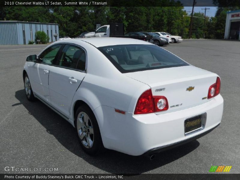 Summit White / Titanium 2010 Chevrolet Malibu LT Sedan