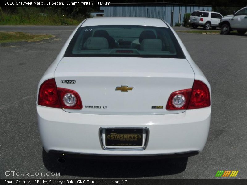 Summit White / Titanium 2010 Chevrolet Malibu LT Sedan