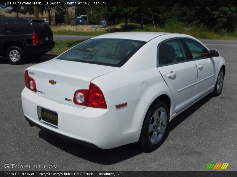 Summit White / Titanium 2010 Chevrolet Malibu LT Sedan