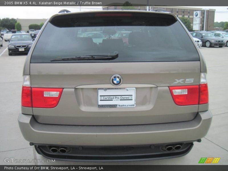 Kalahari Beige Metallic / Truffle Brown 2005 BMW X5 4.4i