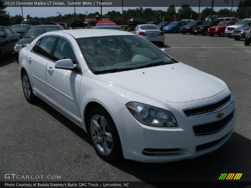 Summit White / Titanium 2010 Chevrolet Malibu LT Sedan