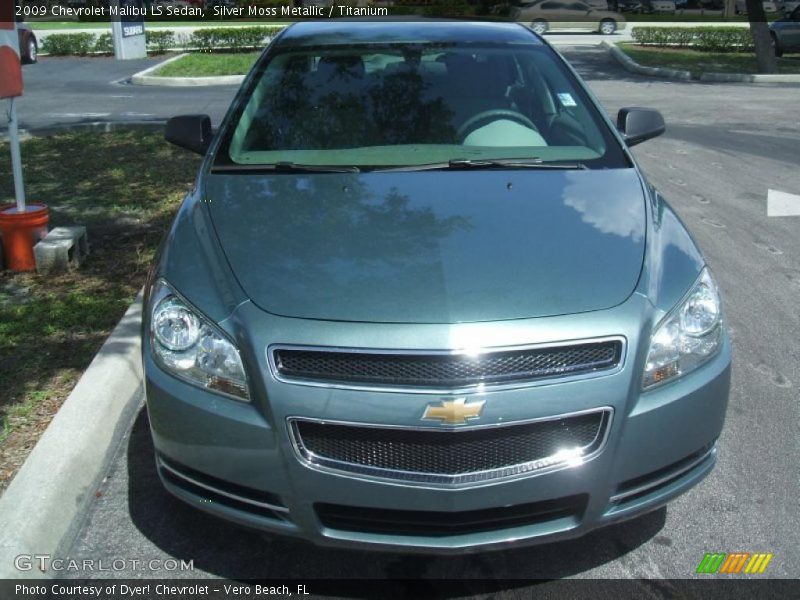 Silver Moss Metallic / Titanium 2009 Chevrolet Malibu LS Sedan