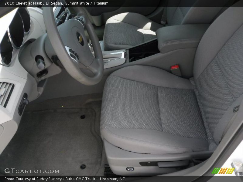 Summit White / Titanium 2010 Chevrolet Malibu LT Sedan
