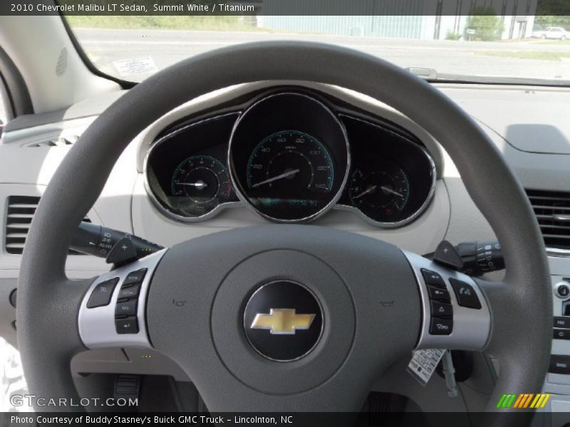 Summit White / Titanium 2010 Chevrolet Malibu LT Sedan