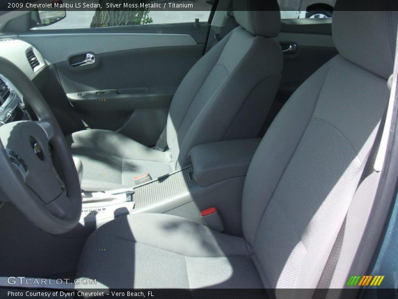 Silver Moss Metallic / Titanium 2009 Chevrolet Malibu LS Sedan