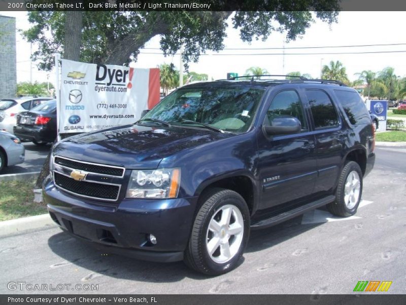 Dark Blue Metallic / Light Titanium/Ebony 2007 Chevrolet Tahoe LT