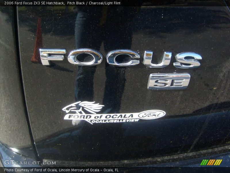 Pitch Black / Charcoal/Light Flint 2006 Ford Focus ZX3 SE Hatchback