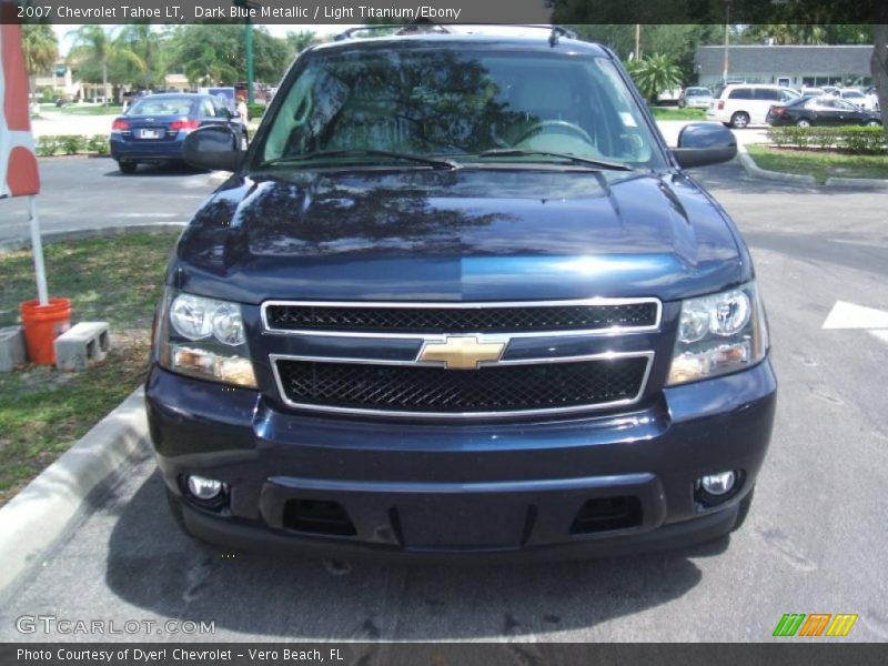 Dark Blue Metallic / Light Titanium/Ebony 2007 Chevrolet Tahoe LT