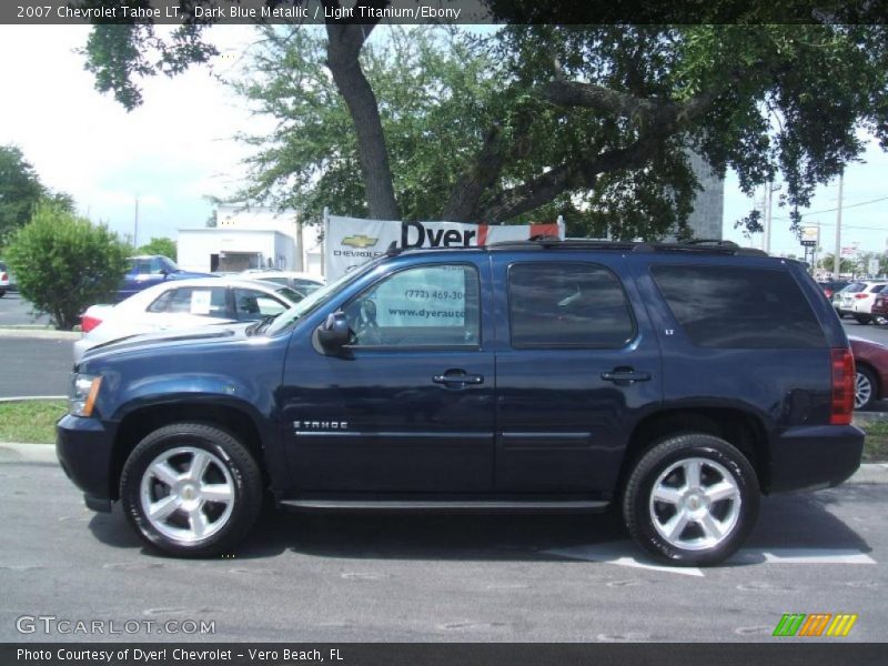 Dark Blue Metallic / Light Titanium/Ebony 2007 Chevrolet Tahoe LT