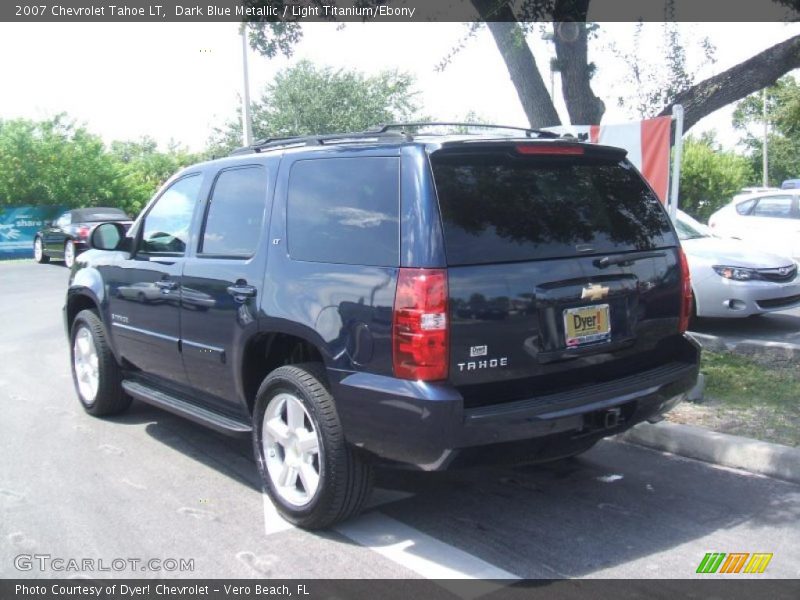 Dark Blue Metallic / Light Titanium/Ebony 2007 Chevrolet Tahoe LT