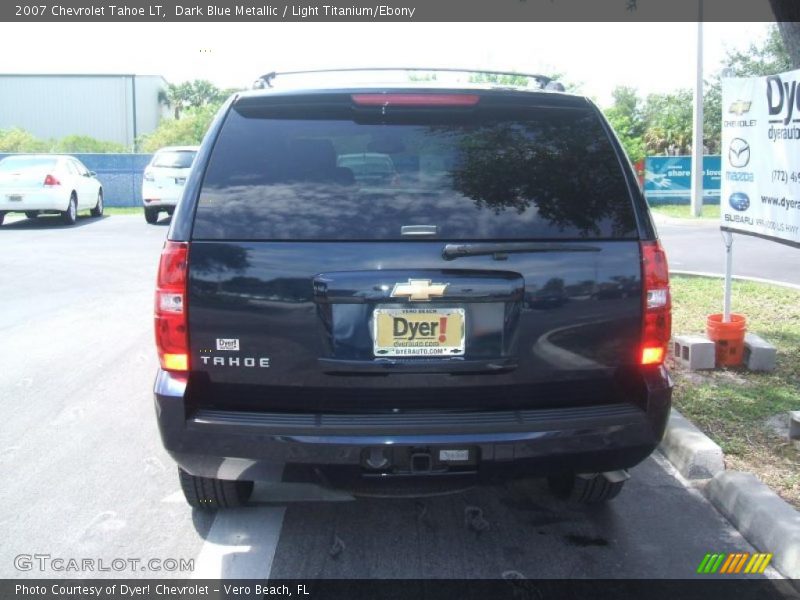 Dark Blue Metallic / Light Titanium/Ebony 2007 Chevrolet Tahoe LT