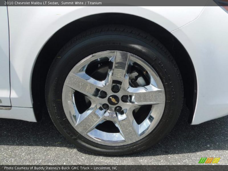 Summit White / Titanium 2010 Chevrolet Malibu LT Sedan