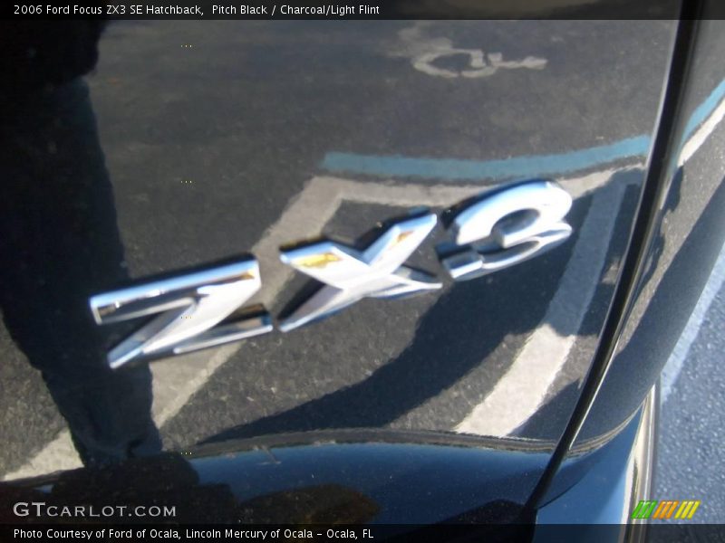 Pitch Black / Charcoal/Light Flint 2006 Ford Focus ZX3 SE Hatchback