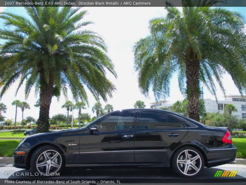 Obsidian Black Metallic / AMG Cashmere 2007 Mercedes-Benz E 63 AMG Sedan