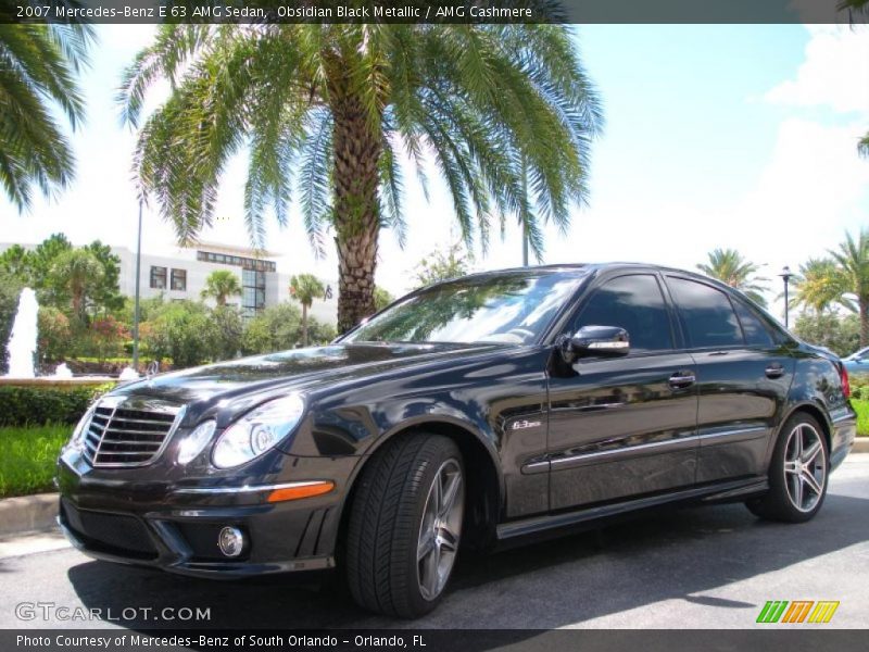 Obsidian Black Metallic / AMG Cashmere 2007 Mercedes-Benz E 63 AMG Sedan