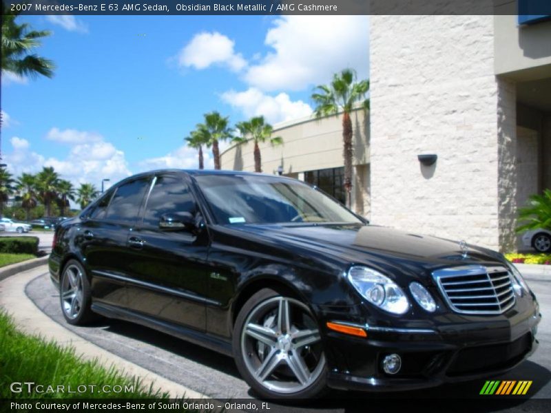 Obsidian Black Metallic / AMG Cashmere 2007 Mercedes-Benz E 63 AMG Sedan