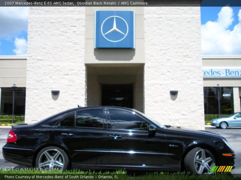 Obsidian Black Metallic / AMG Cashmere 2007 Mercedes-Benz E 63 AMG Sedan