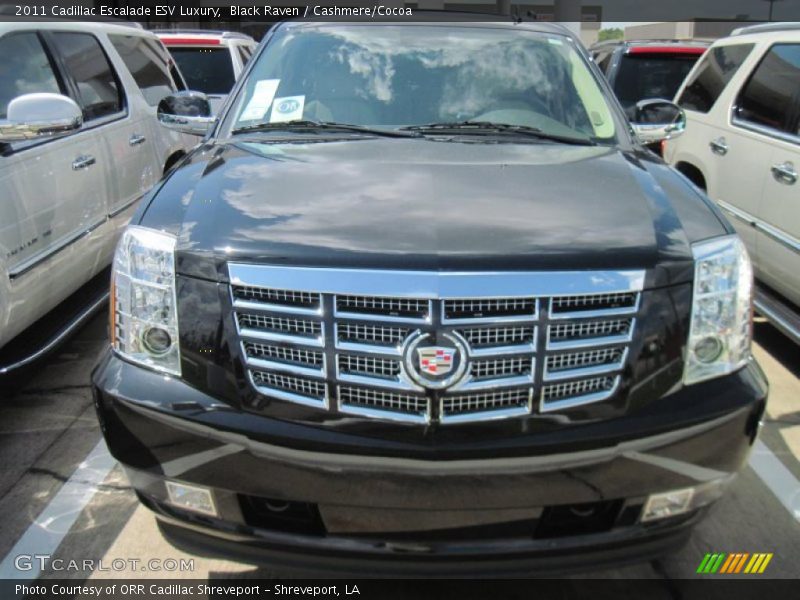 Black Raven / Cashmere/Cocoa 2011 Cadillac Escalade ESV Luxury