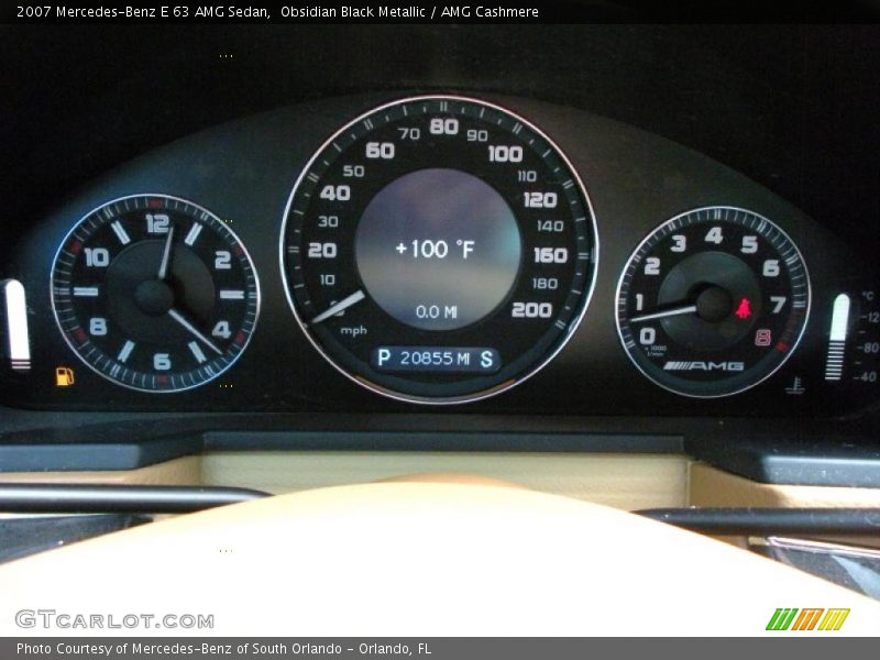 Obsidian Black Metallic / AMG Cashmere 2007 Mercedes-Benz E 63 AMG Sedan