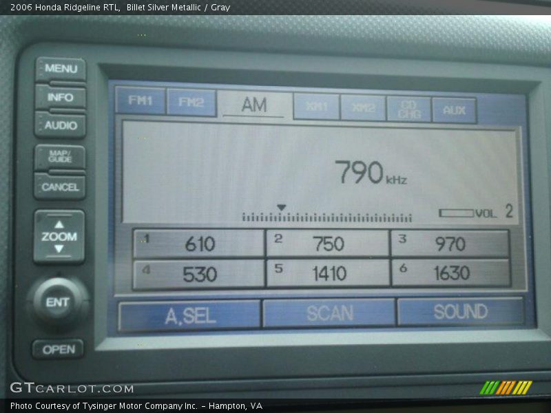 Billet Silver Metallic / Gray 2006 Honda Ridgeline RTL