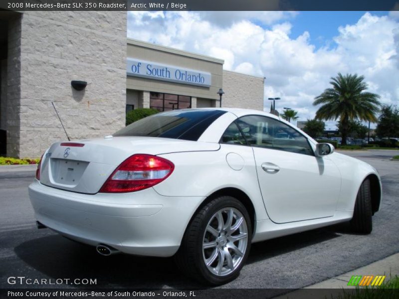 Arctic White / Beige 2008 Mercedes-Benz SLK 350 Roadster