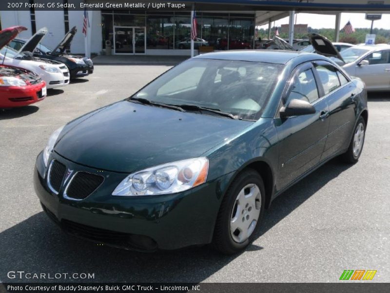 Emerald Green Metallic / Light Taupe 2007 Pontiac G6 Sedan
