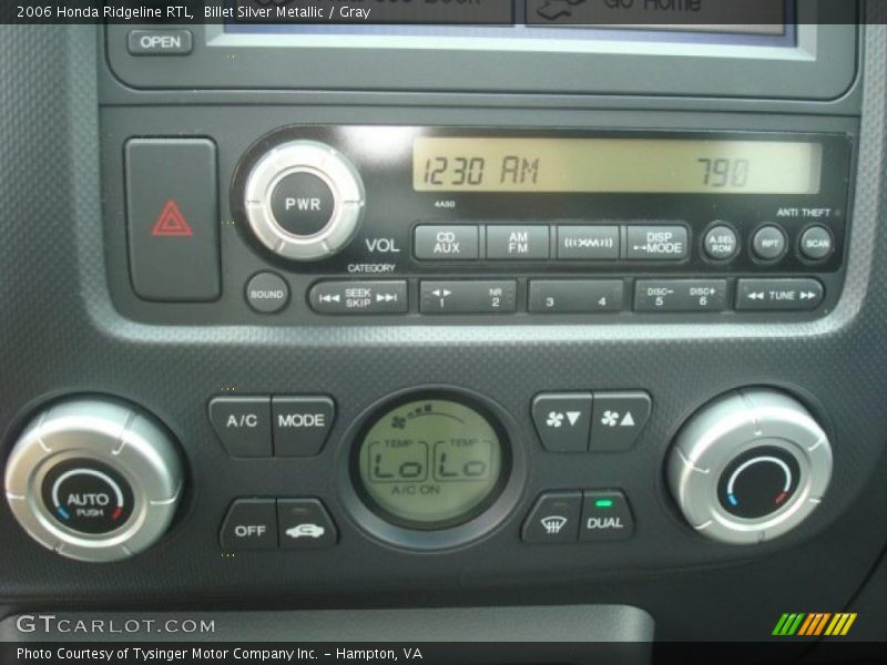 Billet Silver Metallic / Gray 2006 Honda Ridgeline RTL