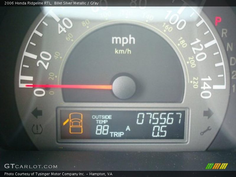 Billet Silver Metallic / Gray 2006 Honda Ridgeline RTL