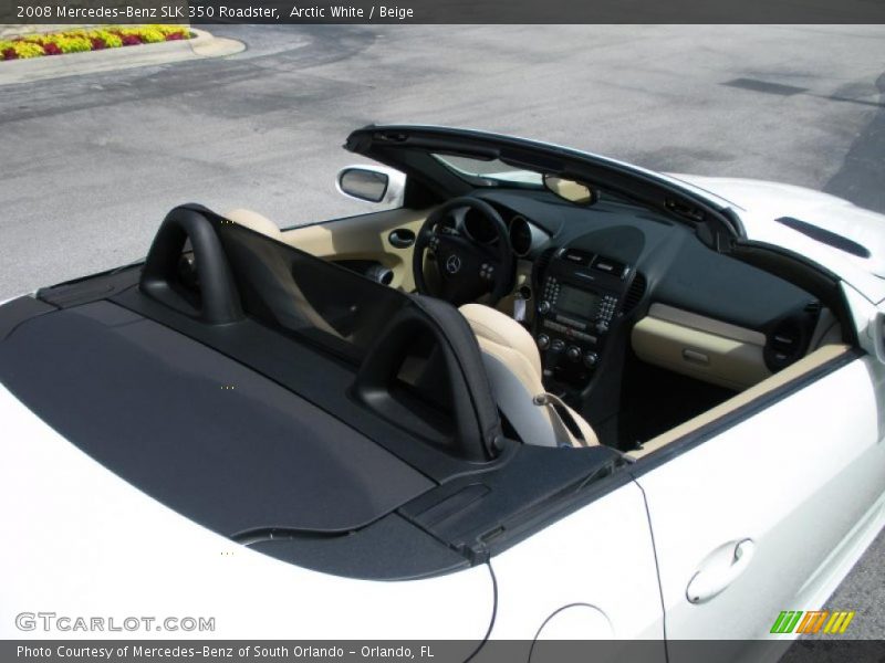 Arctic White / Beige 2008 Mercedes-Benz SLK 350 Roadster