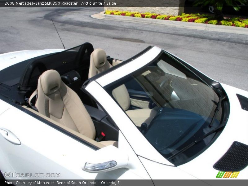 Arctic White / Beige 2008 Mercedes-Benz SLK 350 Roadster