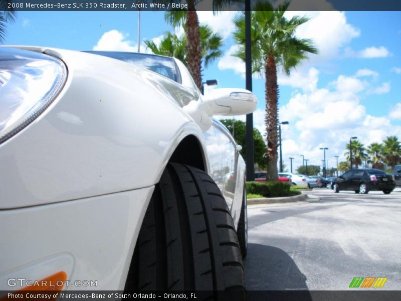 Arctic White / Beige 2008 Mercedes-Benz SLK 350 Roadster