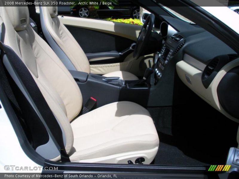Arctic White / Beige 2008 Mercedes-Benz SLK 350 Roadster
