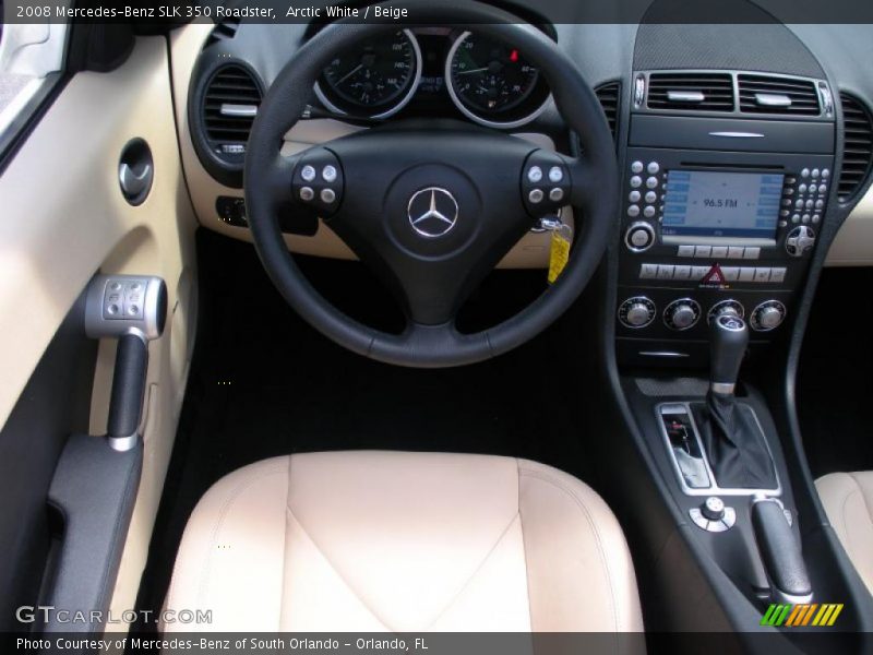 Arctic White / Beige 2008 Mercedes-Benz SLK 350 Roadster