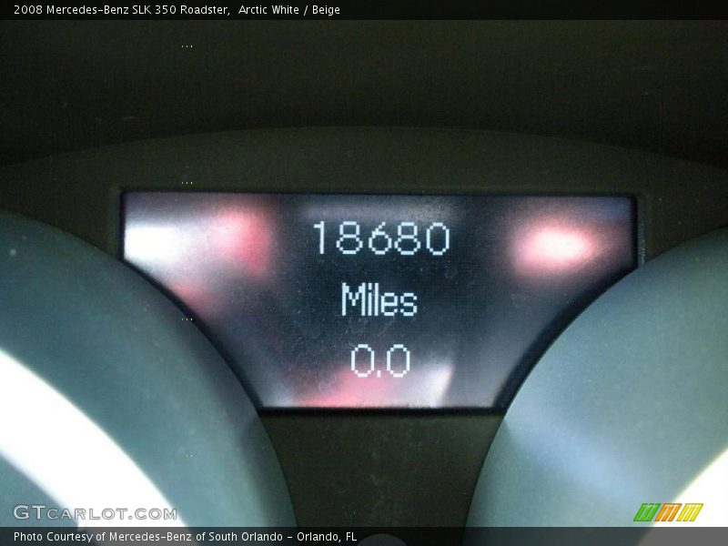 Arctic White / Beige 2008 Mercedes-Benz SLK 350 Roadster