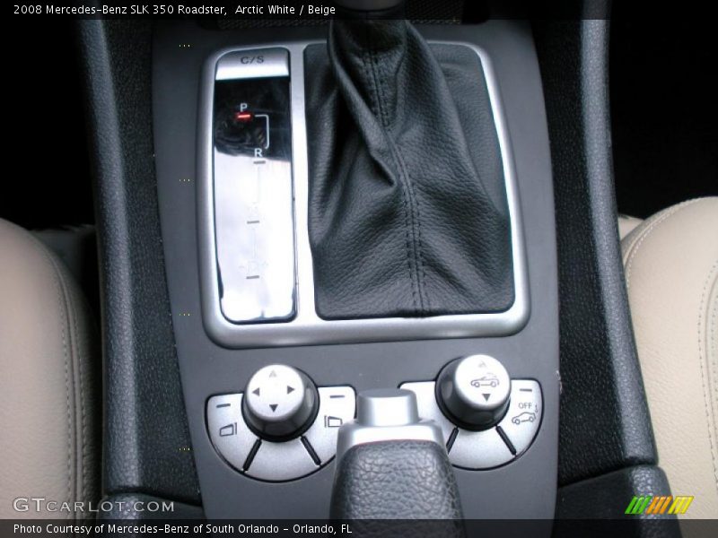 Arctic White / Beige 2008 Mercedes-Benz SLK 350 Roadster