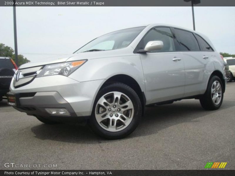 Billet Silver Metallic / Taupe 2009 Acura MDX Technology