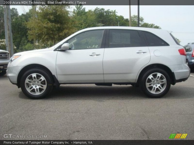 Billet Silver Metallic / Taupe 2009 Acura MDX Technology