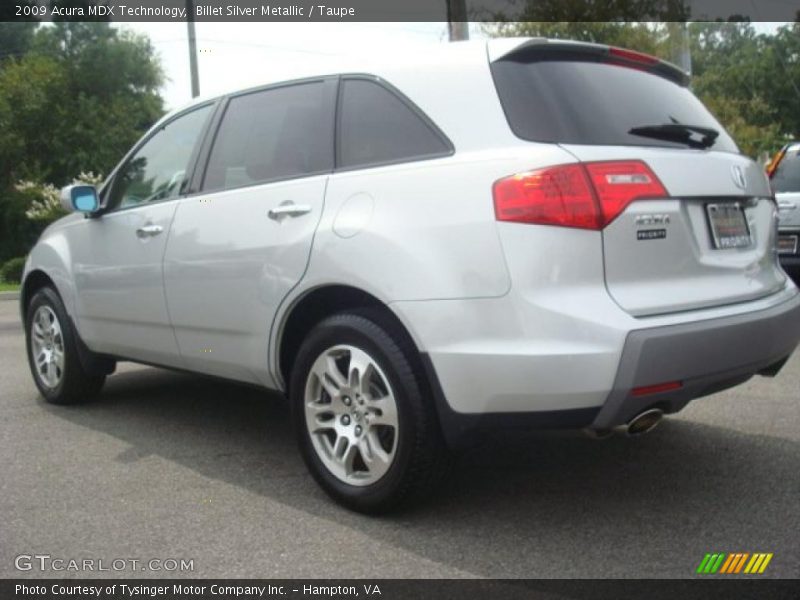 Billet Silver Metallic / Taupe 2009 Acura MDX Technology