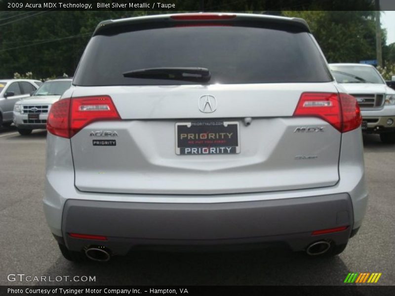 Billet Silver Metallic / Taupe 2009 Acura MDX Technology