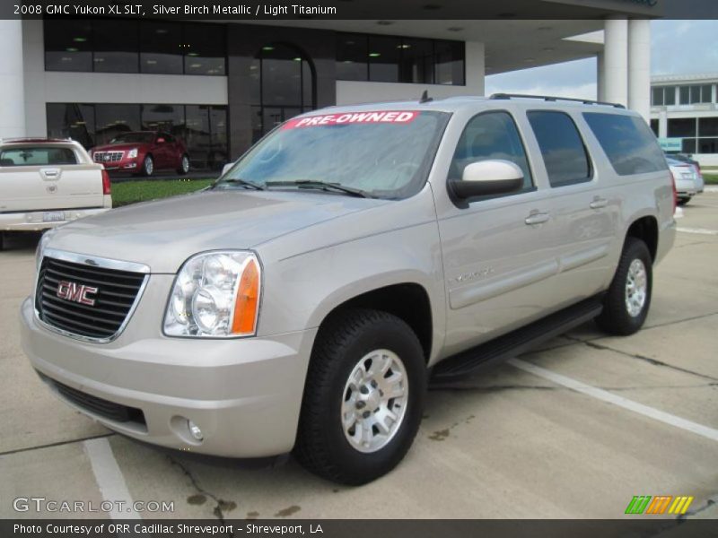Silver Birch Metallic / Light Titanium 2008 GMC Yukon XL SLT