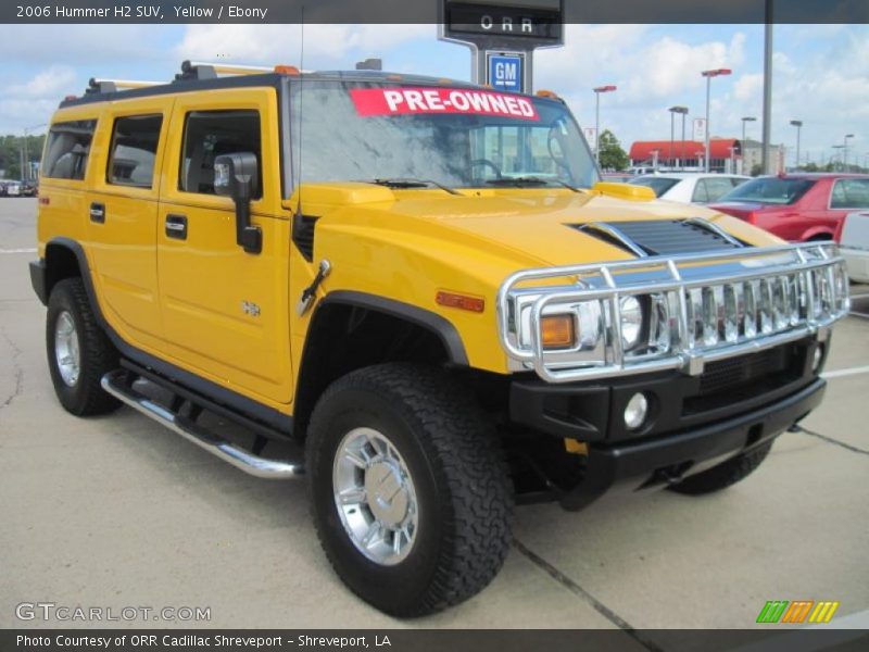 Yellow / Ebony 2006 Hummer H2 SUV