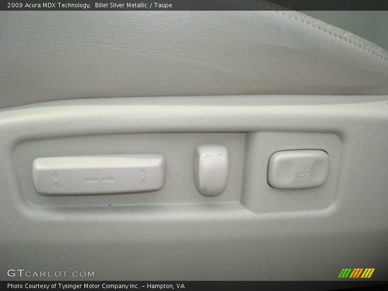 Billet Silver Metallic / Taupe 2009 Acura MDX Technology