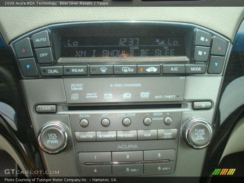 Billet Silver Metallic / Taupe 2009 Acura MDX Technology