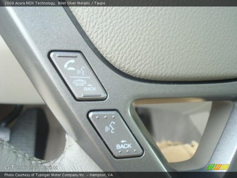 Billet Silver Metallic / Taupe 2009 Acura MDX Technology