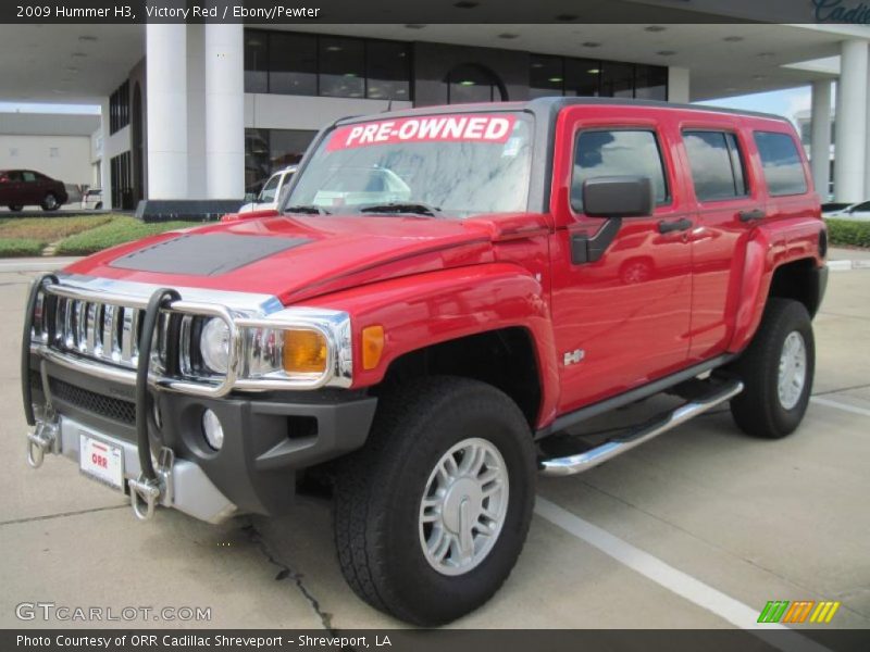 Victory Red / Ebony/Pewter 2009 Hummer H3