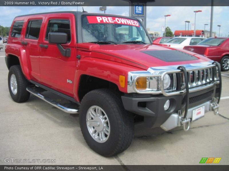 Victory Red / Ebony/Pewter 2009 Hummer H3