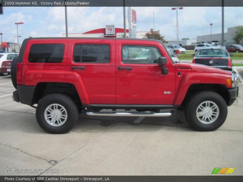 Victory Red / Ebony/Pewter 2009 Hummer H3