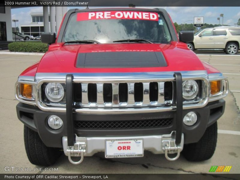Victory Red / Ebony/Pewter 2009 Hummer H3