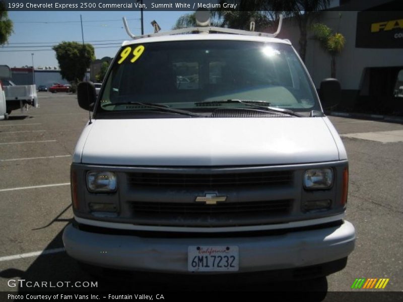 Summit White / Medium Gray 1999 Chevrolet Express 2500 Commercial Van
