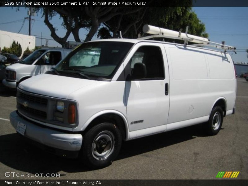 Summit White / Medium Gray 1999 Chevrolet Express 2500 Commercial Van